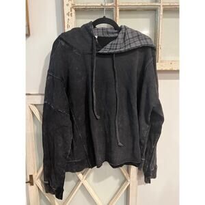 White Burch size XL distressed gray hoodie